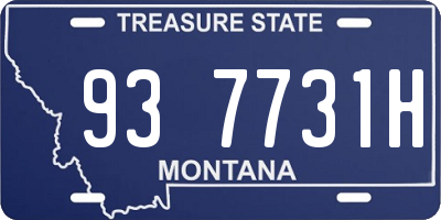 MT license plate 937731H
