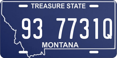 MT license plate 937731Q
