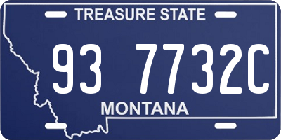 MT license plate 937732C
