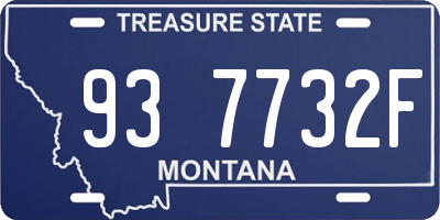 MT license plate 937732F