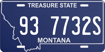 MT license plate 937732S