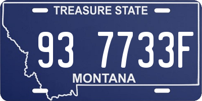 MT license plate 937733F