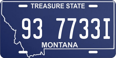 MT license plate 937733I