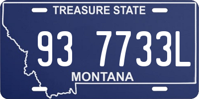 MT license plate 937733L
