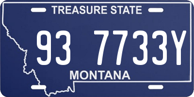 MT license plate 937733Y