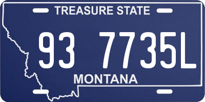 MT license plate 937735L