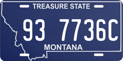 MT license plate 937736C