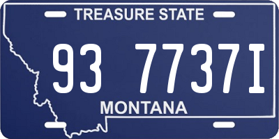 MT license plate 937737I