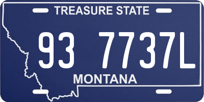 MT license plate 937737L