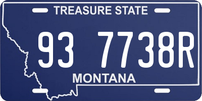 MT license plate 937738R