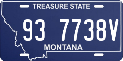 MT license plate 937738V