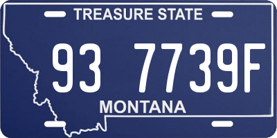 MT license plate 937739F