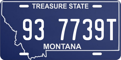 MT license plate 937739T