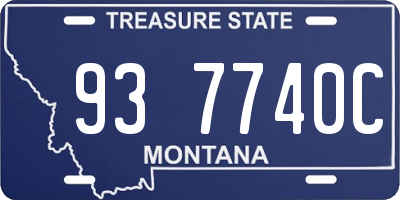 MT license plate 937740C