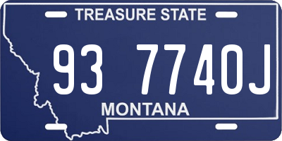 MT license plate 937740J