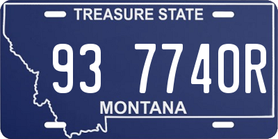 MT license plate 937740R