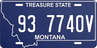 MT license plate 937740V