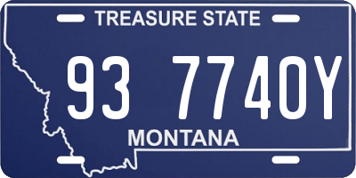 MT license plate 937740Y