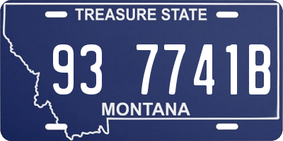 MT license plate 937741B