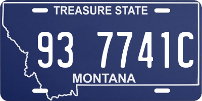 MT license plate 937741C