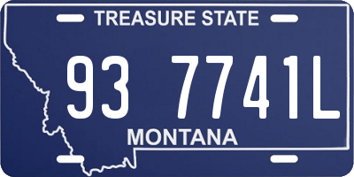 MT license plate 937741L