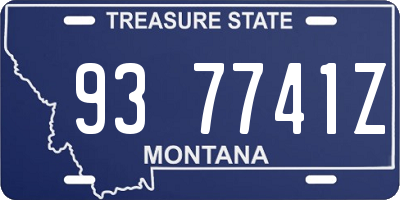 MT license plate 937741Z