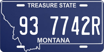 MT license plate 937742R