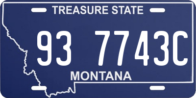 MT license plate 937743C
