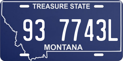 MT license plate 937743L