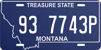 MT license plate 937743P