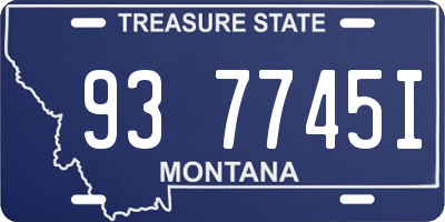 MT license plate 937745I