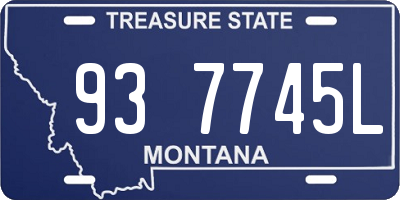 MT license plate 937745L