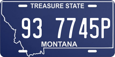 MT license plate 937745P