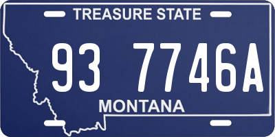MT license plate 937746A
