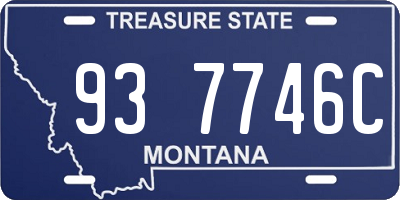 MT license plate 937746C