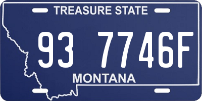 MT license plate 937746F