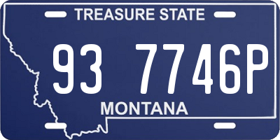 MT license plate 937746P