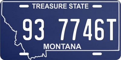 MT license plate 937746T