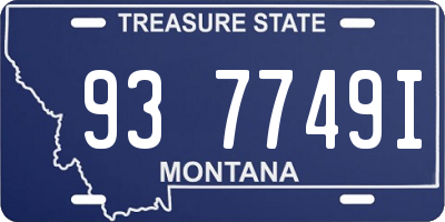MT license plate 937749I