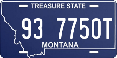 MT license plate 937750T