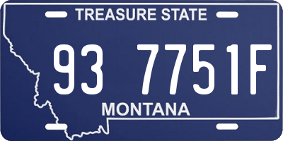 MT license plate 937751F