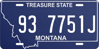MT license plate 937751J