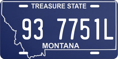 MT license plate 937751L