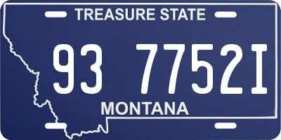 MT license plate 937752I
