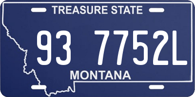 MT license plate 937752L