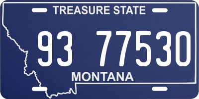 MT license plate 937753O