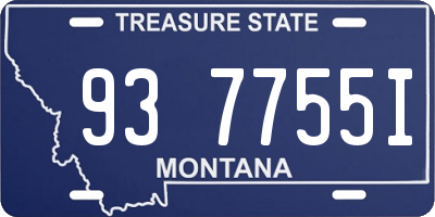 MT license plate 937755I