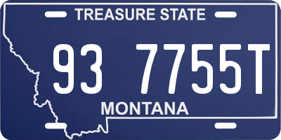 MT license plate 937755T