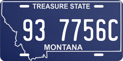 MT license plate 937756C