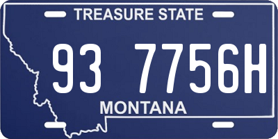 MT license plate 937756H